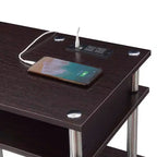Scrivania per Studenti Designs2Go Senza Attrezzi con Stazione di Ricarica e Ripiani - Breighton Home