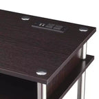 Scrivania per Studenti Designs2Go Senza Attrezzi con Stazione di Ricarica e Ripiani - Breighton Home