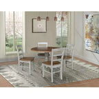 42 Albion Drop Leaf Dining Table with 4 Madrid Ladderback Chairs - International Concepts