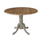 42 Albion Drop Leaf Dining Table with 4 Madrid Ladderback Chairs - International Concepts