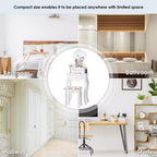 Costway Bianco Toeletta Gioielli Trucco Tavolo da Trucco Sgabello Cassetto