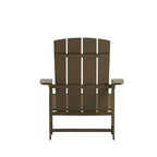Flash Furniture Set of 2 Charlestown All-Weather Poly Resin Wood Adirondack Chairs