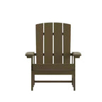Flash Furniture Set of 2 Charlestown All-Weather Poly Resin Wood Adirondack Chairs