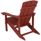 Flash Furniture Set of 2 Charlestown All-Weather Poly Resin Wood Adirondack Chairs