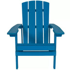 Flash Furniture Set of 2 Charlestown All-Weather Poly Resin Wood Adirondack Chairs