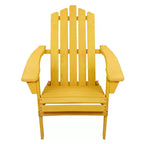 Northlight 36 Yellow Classic Folding Wooden Adirondack Chair