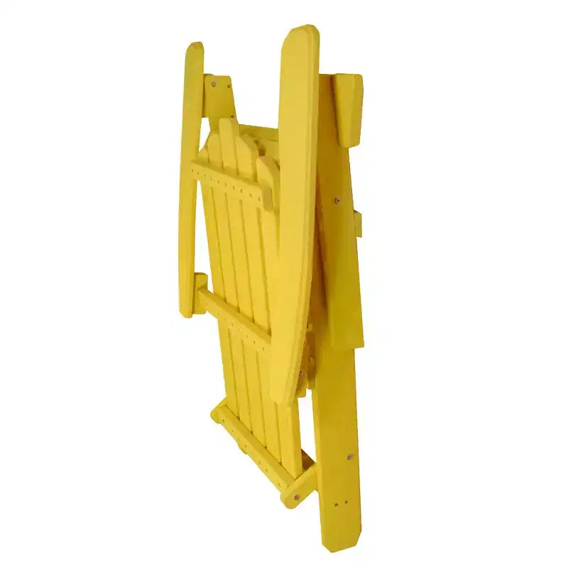 Northlight 36 Yellow Classic Folding Wooden Adirondack Chair
