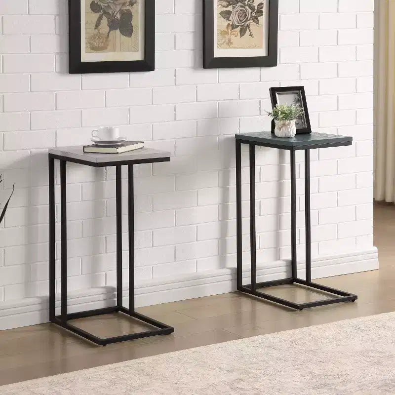 24/7 Shop At Home Embo Steel Side Table