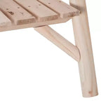 Outsunny Wood Adirondack Patio Chair Bench with Center Coffee Table, Perfect for Lounging and Relaxing Outdoors