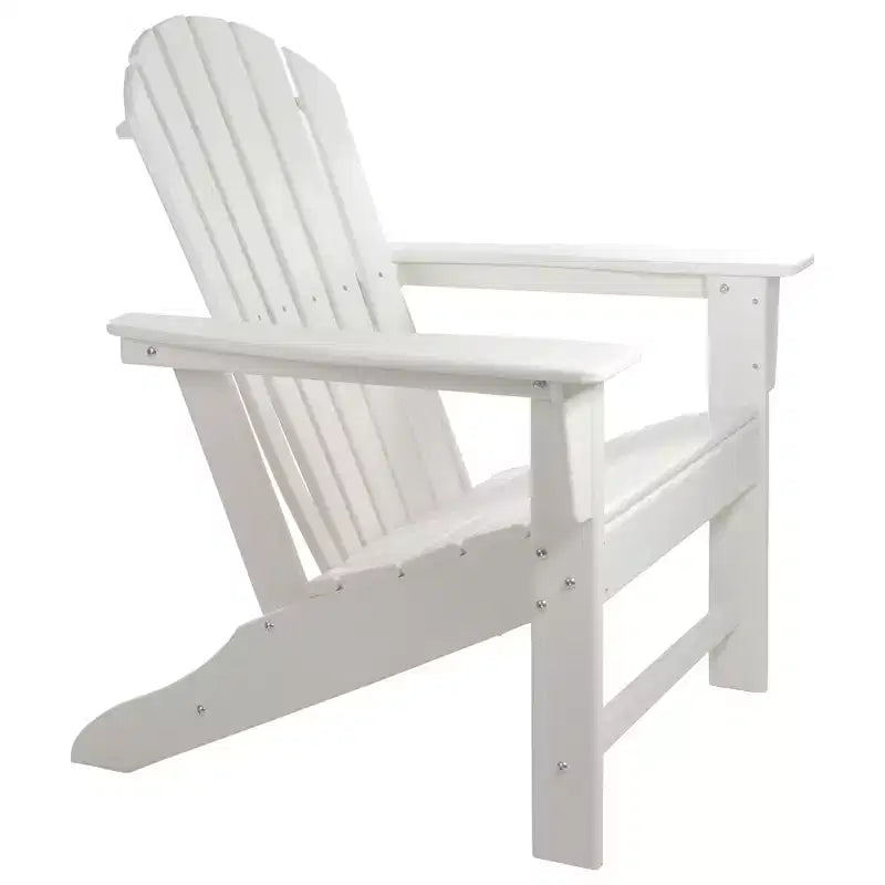 Northlight All Weather Recycled Plastic Outdoor Adirondack Chair, White