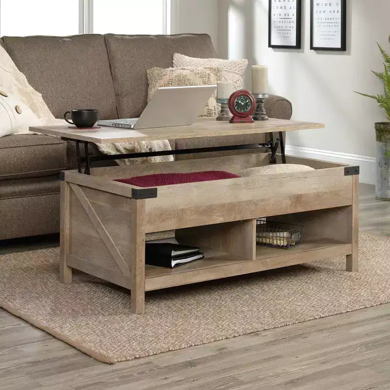 Tavolino da caffè con piano sollevabile Bridge Acre Rustic Farmhouse - Sauder