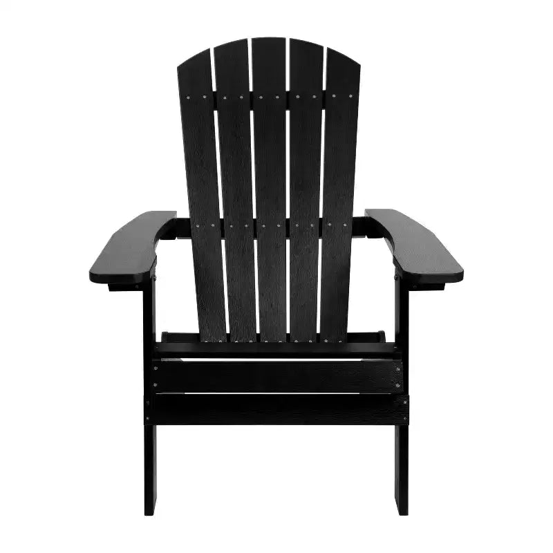 Flash Furniture Set of 4 Charlestown All-Weather Poly Resin Folding Adirondack Chair