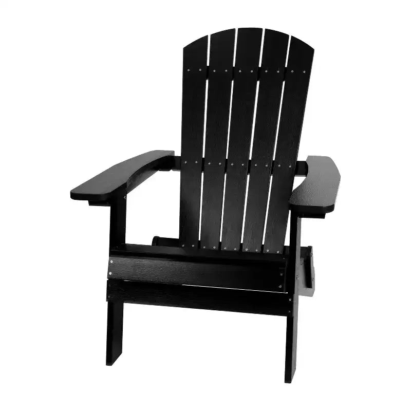 Flash Furniture Set of 4 Charlestown All-Weather Poly Resin Folding Adirondack Chair