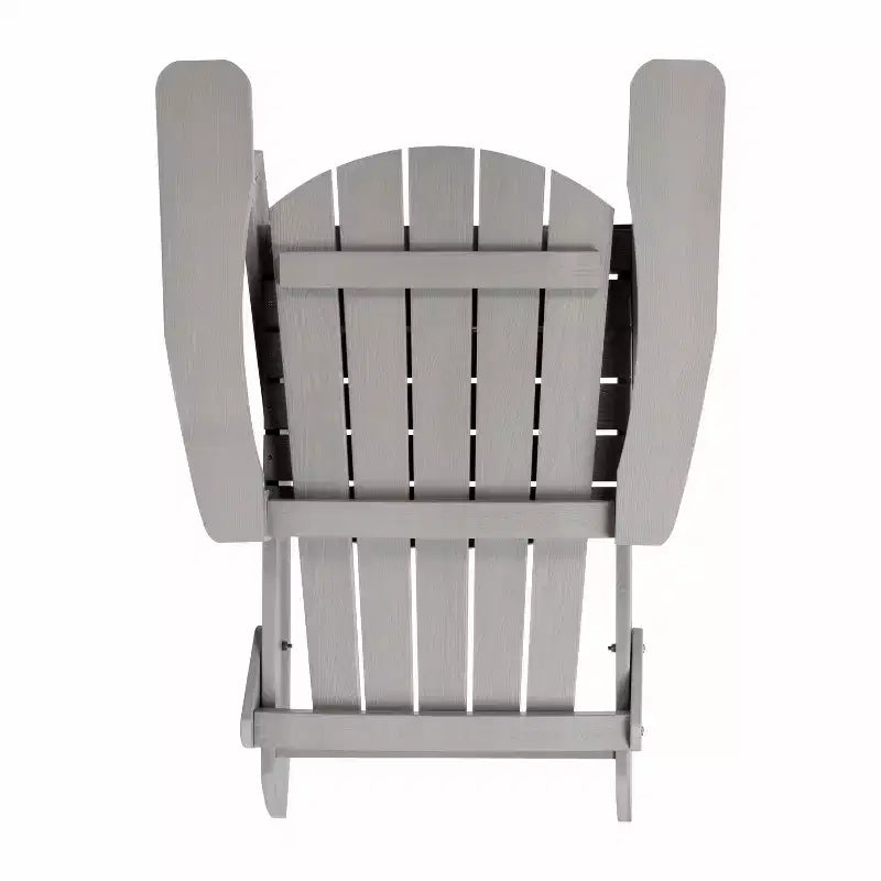 Flash Furniture Set of 4 Charlestown All-Weather Poly Resin Folding Adirondack Chair