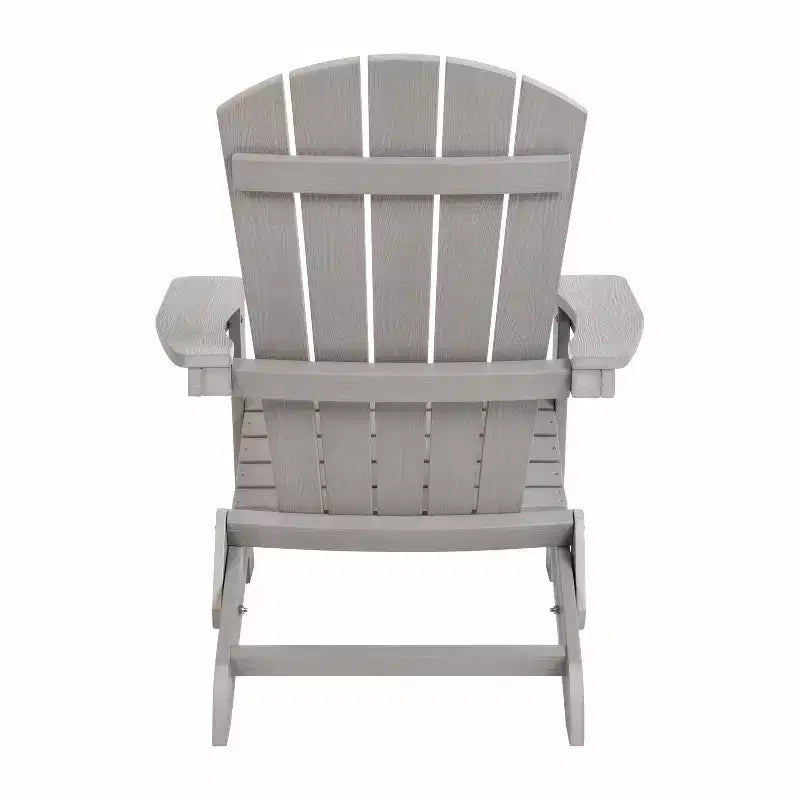Flash Furniture Set of 4 Charlestown All-Weather Poly Resin Folding Adirondack Chair