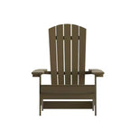 Flash Furniture Set of 4 Charlestown All-Weather Poly Resin Folding Adirondack Chair