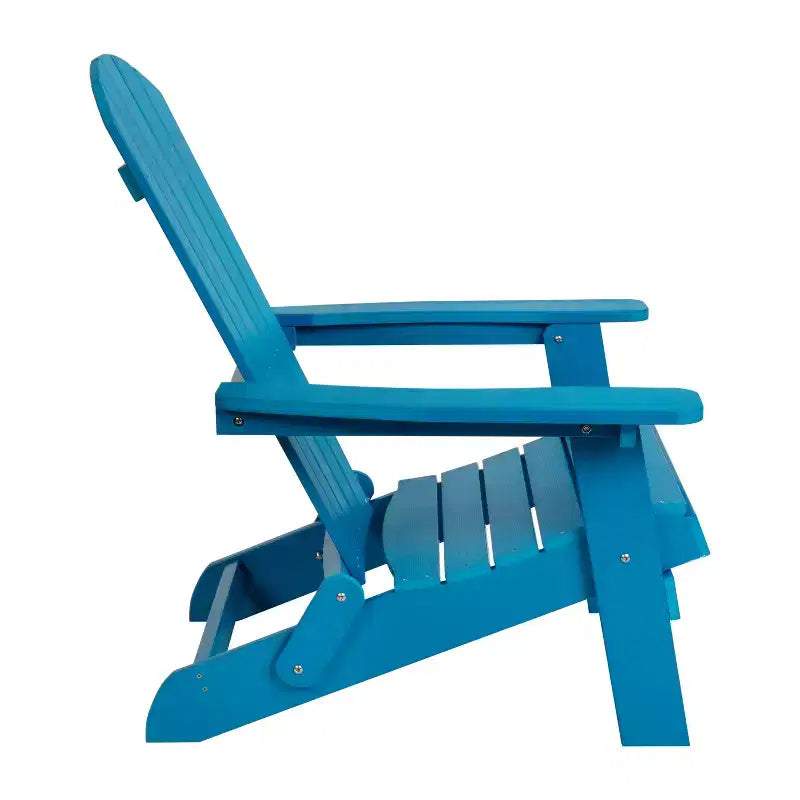 Flash Furniture Charlestown All-Weather Poly Resin Indoor/Outdoor Folding Adirondack Chair