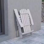 Flash Furniture Charlestown All-Weather Poly Resin Indoor/Outdoor Folding Adirondack Chair