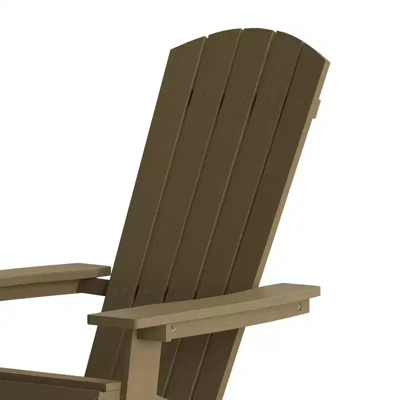 Flash Furniture Charlestown All-Weather Poly Resin Indoor/Outdoor Folding Adirondack Chair