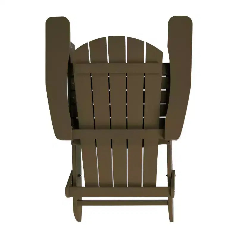 Flash Furniture Charlestown All-Weather Poly Resin Indoor/Outdoor Folding Adirondack Chair