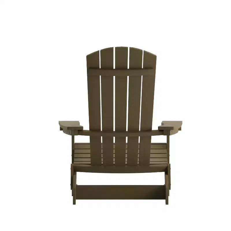 Flash Furniture Charlestown All-Weather Poly Resin Indoor/Outdoor Folding Adirondack Chair