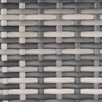 Poltrona reclinabile Outsunny Patio in rattan PE con girevole a 360°, cuscino morbido, sedia a sdraio per patio, giardino, cortile