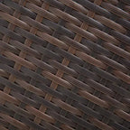 Poltrona reclinabile Outsunny Patio in rattan PE con girevole a 360°, cuscino morbido, sedia a sdraio per patio, giardino, cortile