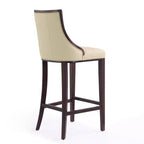 Sgabello da bar Fifth Avenue in faggio imbottito con similpelle - Manhattan Comfort