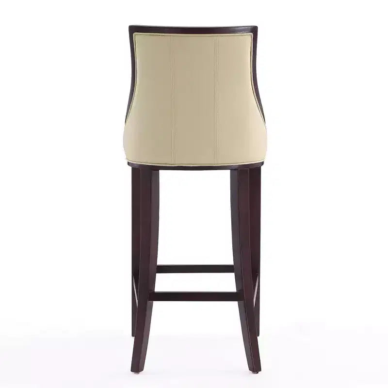 Sgabello da bar Fifth Avenue in faggio imbottito con similpelle - Manhattan Comfort