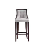 Sgabello da bar Fifth Avenue in faggio imbottito con similpelle - Manhattan Comfort