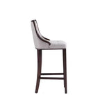 Sgabello da bar Fifth Avenue in faggio imbottito con similpelle - Manhattan Comfort