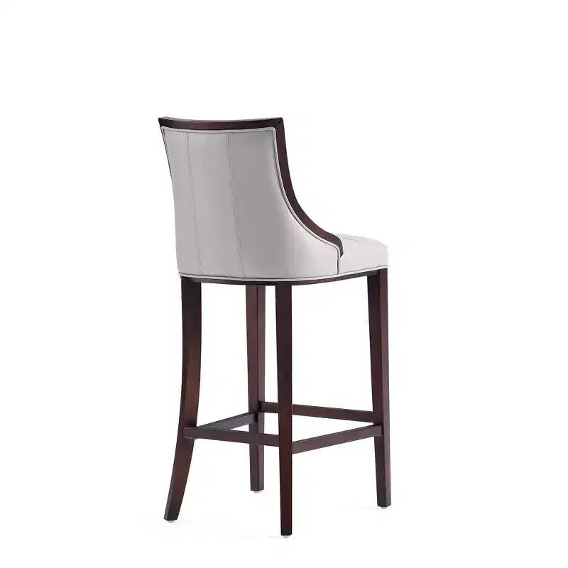 Sgabello da bar Fifth Avenue in faggio imbottito con similpelle - Manhattan Comfort