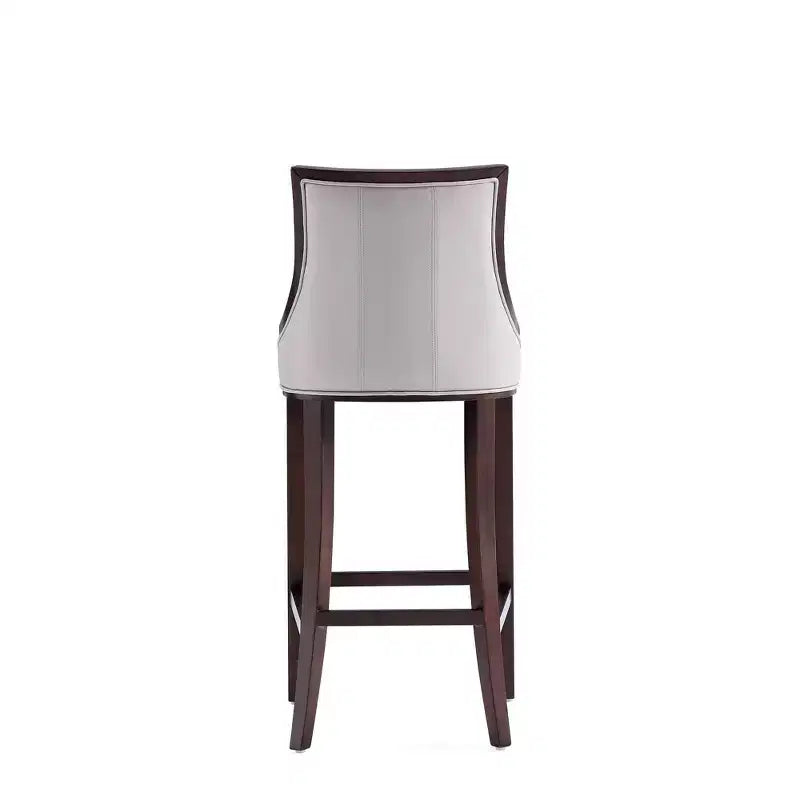 Sgabello da bar Fifth Avenue in faggio imbottito con similpelle - Manhattan Comfort