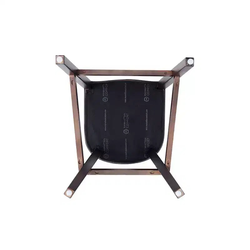 Sgabello da bar Fifth Avenue in faggio imbottito con similpelle - Manhattan Comfort