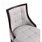 Sgabello da bar Fifth Avenue in faggio imbottito con similpelle - Manhattan Comfort