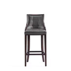 Sgabello da bar Fifth Avenue in faggio imbottito con similpelle - Manhattan Comfort