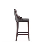 Sgabello da bar Fifth Avenue in faggio imbottito con similpelle - Manhattan Comfort