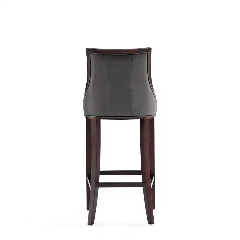 Sgabello da bar Fifth Avenue in faggio imbottito con similpelle - Manhattan Comfort