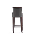 Sgabello da bar Fifth Avenue in faggio imbottito con similpelle - Manhattan Comfort