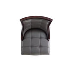 Sgabello da bar Fifth Avenue in faggio imbottito con similpelle - Manhattan Comfort