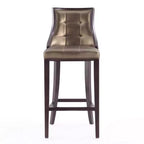 Sgabello da bar Fifth Avenue in faggio imbottito con similpelle - Manhattan Comfort