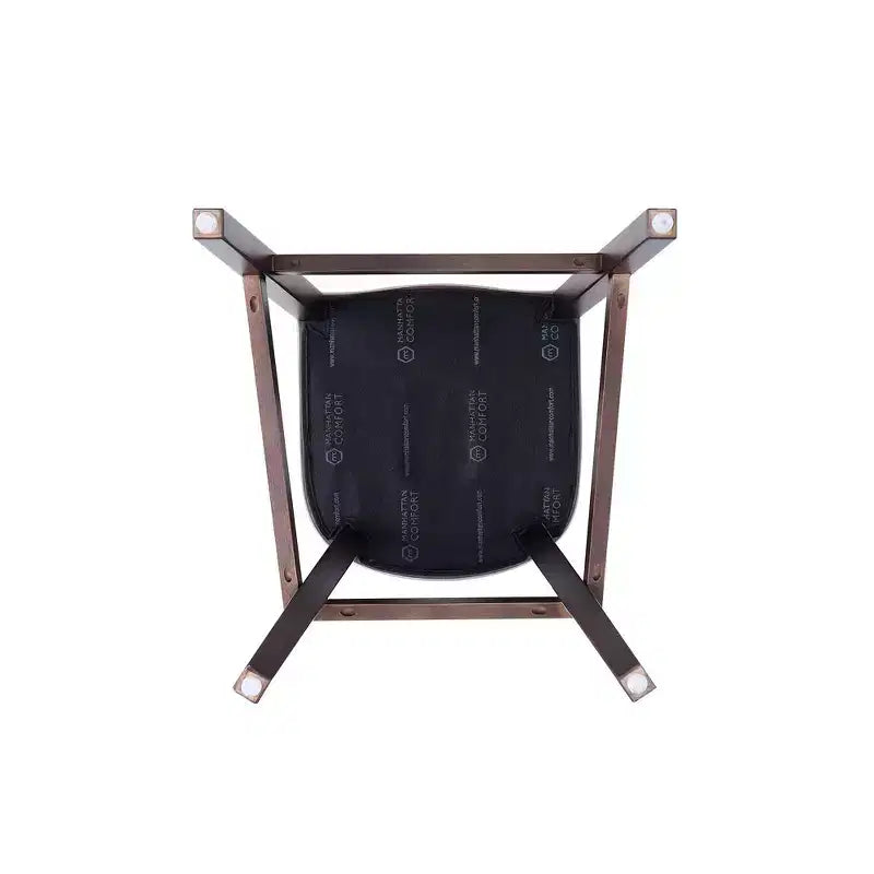 Sgabello da bar Fifth Avenue in faggio imbottito con similpelle - Manhattan Comfort