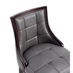 Sgabello da bar Fifth Avenue in faggio imbottito con similpelle - Manhattan Comfort