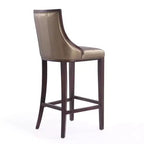 Sgabello da bar Fifth Avenue in faggio imbottito con similpelle - Manhattan Comfort