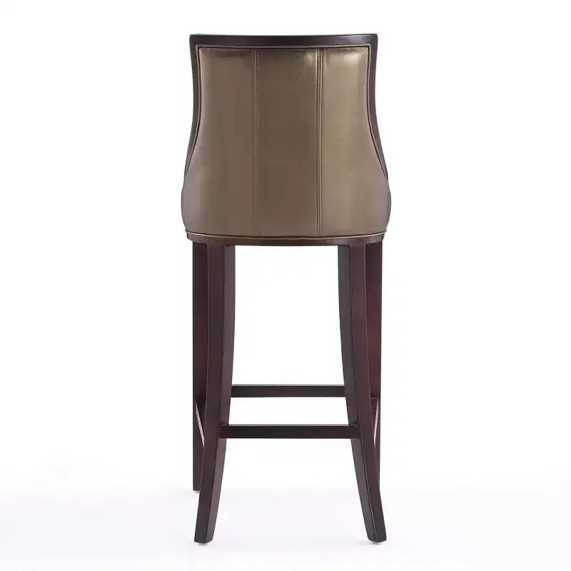 Sgabello da bar Fifth Avenue in faggio imbottito con similpelle - Manhattan Comfort