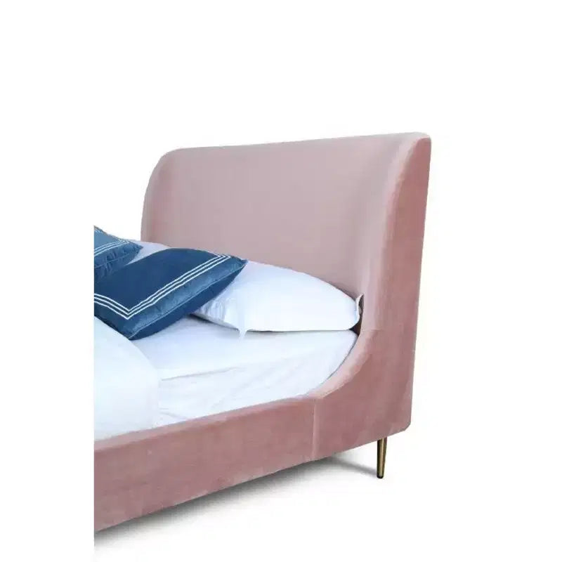 Full Heather Upholstered Bed - Manhattan Comfort