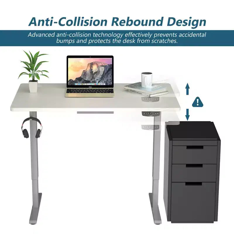 Costway Electric Standing Desk Sit to Stand Height Adjustable Dual Motor