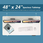 Costway Electric Standing Desk Sit to Stand Height Adjustable Dual Motor