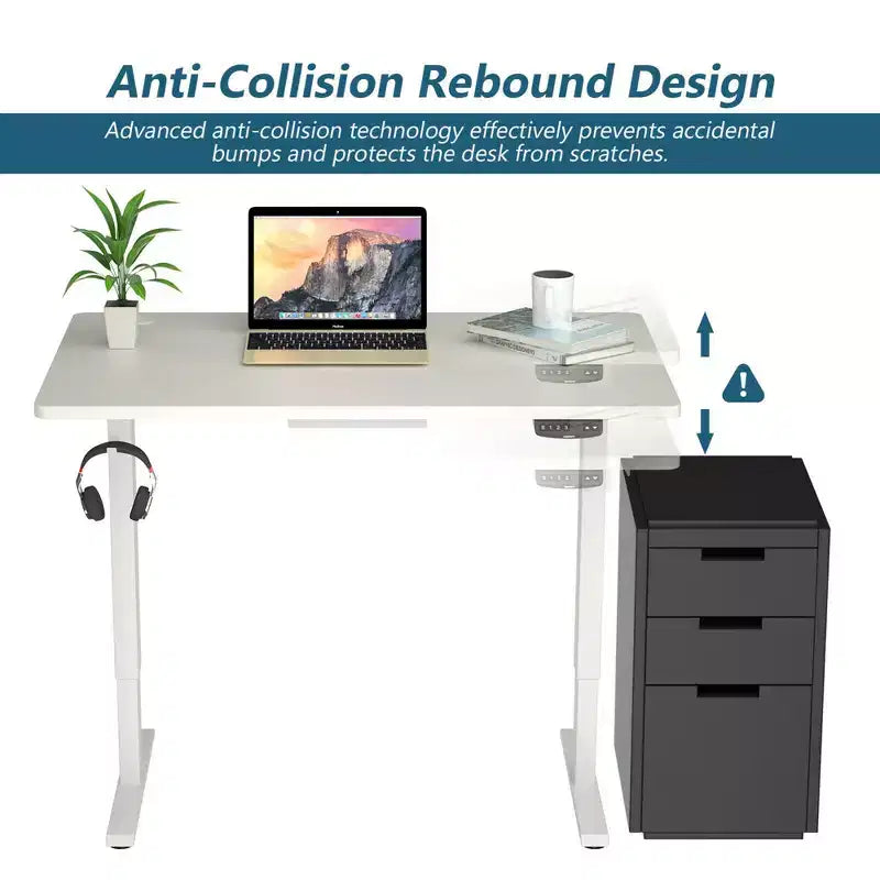 Costway Electric Standing Desk Sit to Stand Height Adjustable Dual Motor