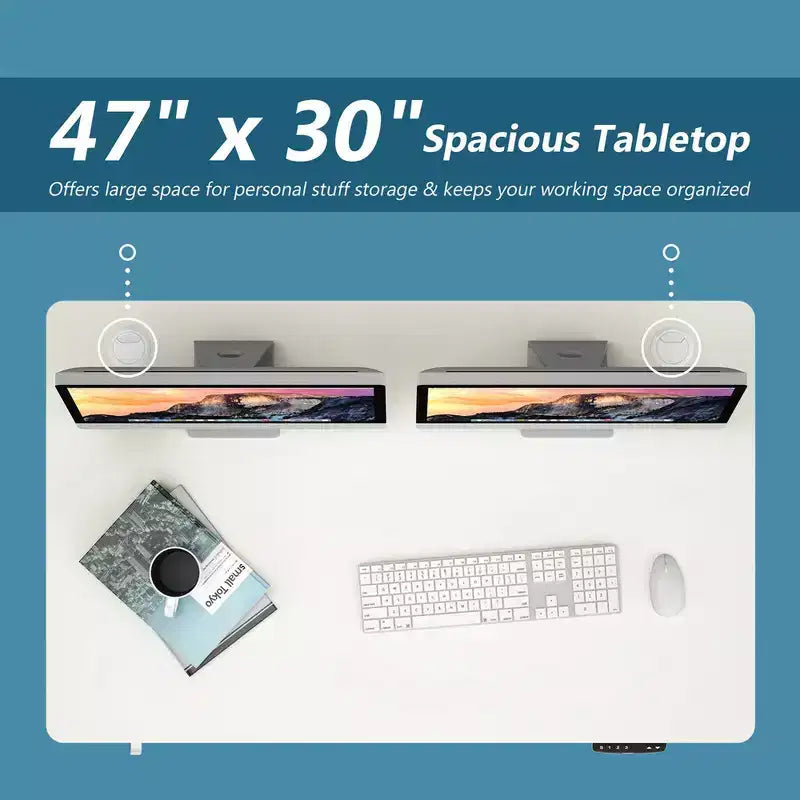 Costway Electric Standing Desk Sit to Stand Height Adjustable Dual Motor